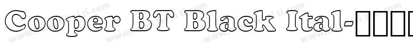Cooper BT Black Ital字体转换